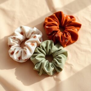 Linen Scrunchie Set (3)