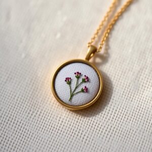 Embroidered Necklace