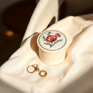 Embroidered Jewelry Box